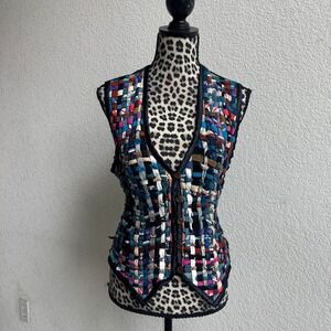 Silver Stream vintage multicolored rayon women's  Size L